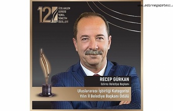 Gürkan, yılın il belediye başkanı ödülü’nün sahibi
