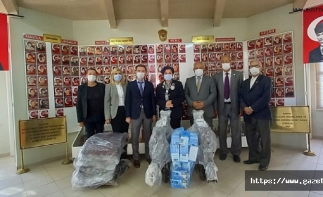 Edirne Kırkpınar Lions Kulübü'nden şehit ailelerine bağış