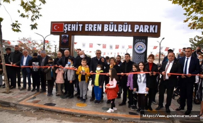 Şehit Eren Bülbül Parkı açıldı
