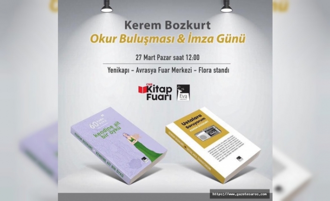 Trakyalı Yazar Bozkurt, İstanbul'da okurlarıyla buluşacak