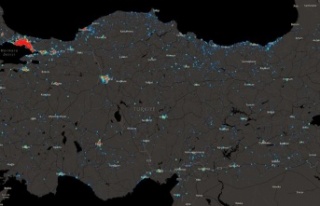 Corona virüs, Türkiye yoğunluk haritası