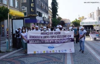 Kamu emekçileri, Edirne’den Ankara’ya yürüyor