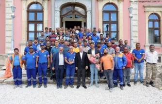 Roman çalışanlardan Başkan Gürkan’a ziyaret